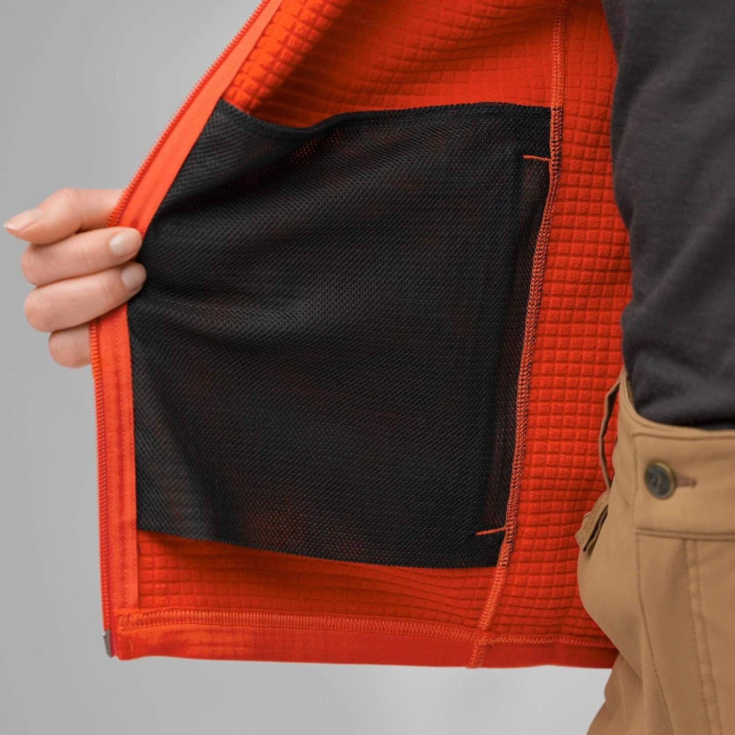 Abisko Grid Fleece Hoodie W - Image 9