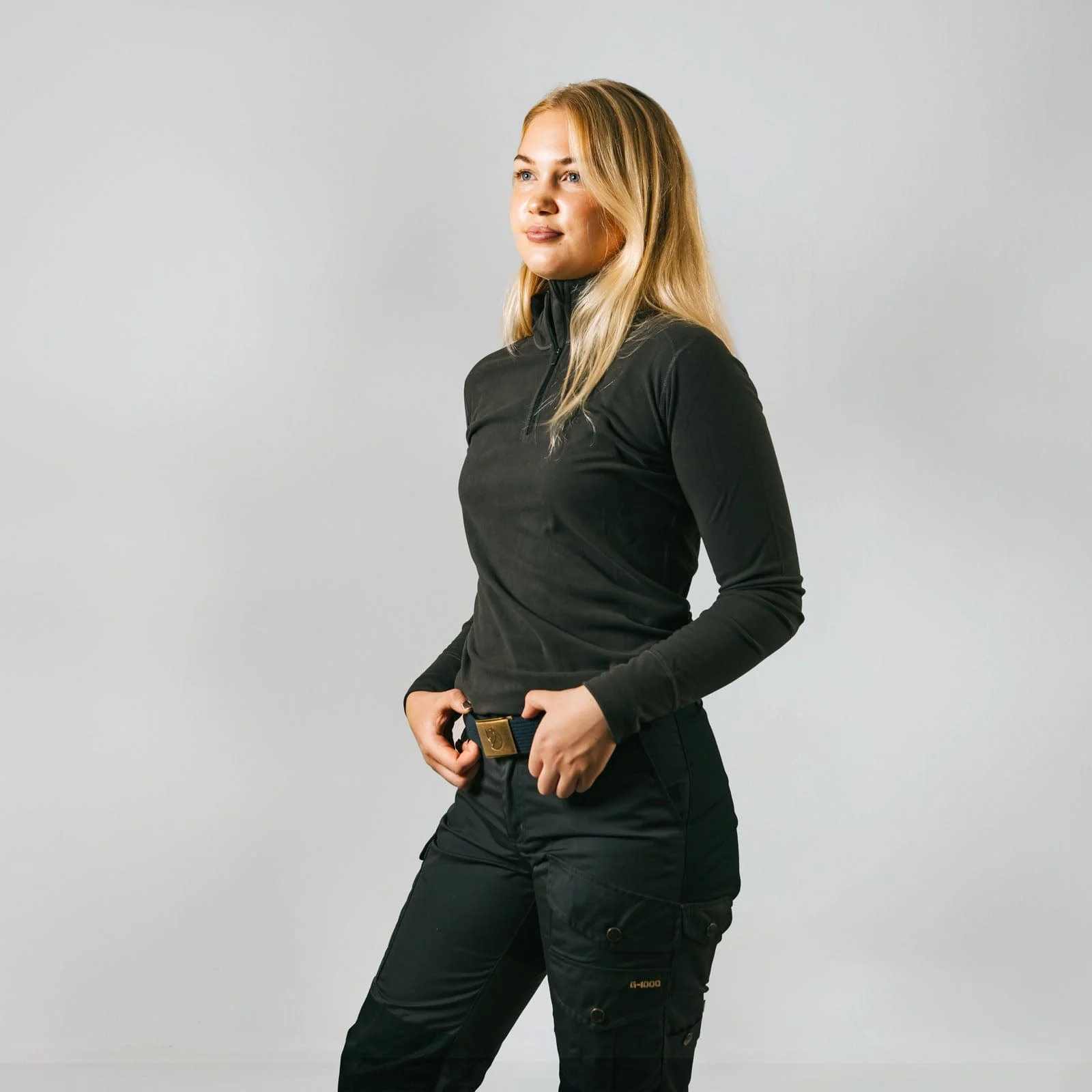 Canvas Brass Belt 4cm - Image 4