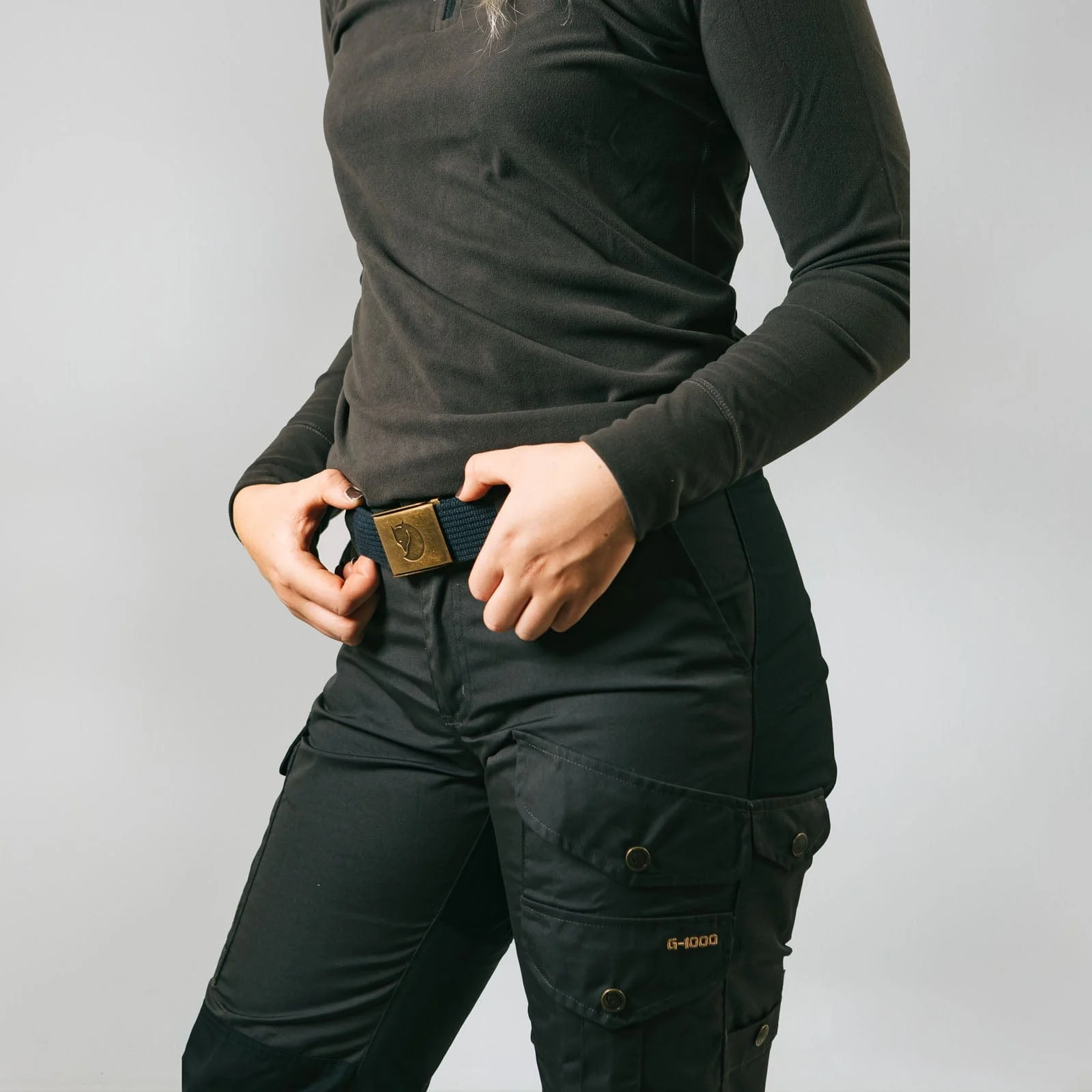 Canvas Brass Belt 4cm - Image 5